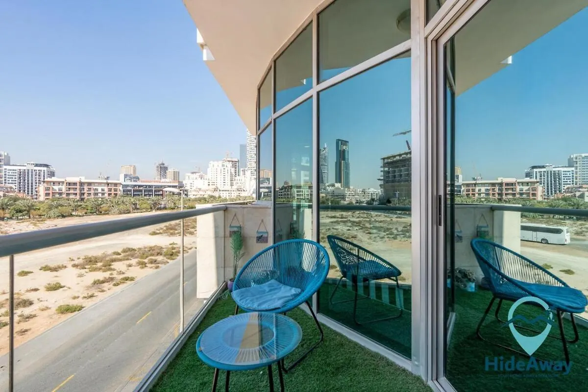 1Br Unique Design Sleeps 4 Jvc Central Dubaj